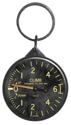 2" Vintage Climb Round Keyring